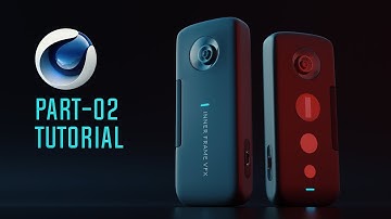 CINEMA 4D BANGLA TUTORIAL| Product Visualization| Insta 360 ONE X Action Camera 3D Modeling PART-2