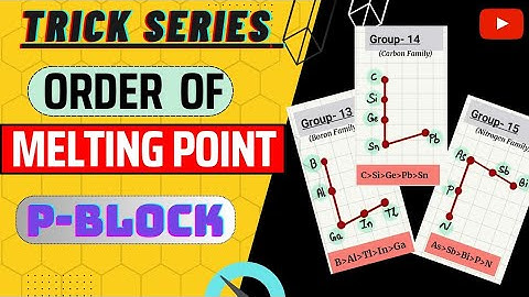 Trick to Memorize MELTING POINT ORDER of P-BLOCK Elements || #inorganicchemistry #mnemonics