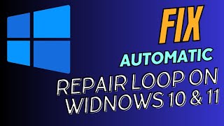 How to Fix Automatic Repair Loop in Windows 10  Startup Repair Couldn’t Repair Your PC