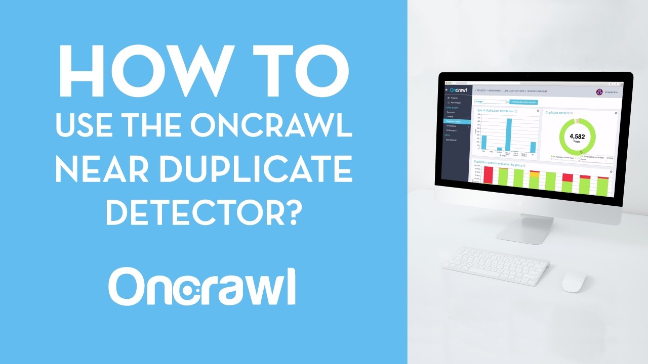 How to use Oncrawl Near Duplicates Detector? - YouTube