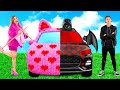 ピンクの車と黒い車のチャレンジ | クールないたずらとトリック 4Teen Challenge