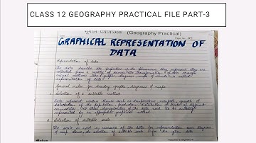 class 12 geography practical file unit- 3(graphical representation of data)part- 3 #youtube #like