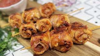 Savory Bacon-Wrapped Chicken Roll-Ups: A Delicious Recipe