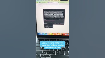 Use AI tools directly in the beehiiv editor