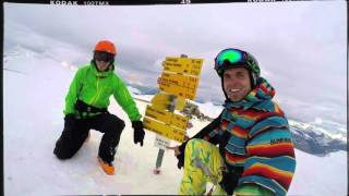Alpine Snowkiting challenge - how to ride up Epic Mattjischhorn 2461mnm