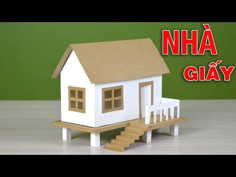 Làm Nhà Bằng Giấy -Tự Làm Ngôi Nhà Bằng Bìa CARTON (house with paper)#4 | Foci