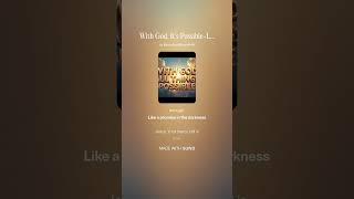 With God, It’s Possible Luke 18 27