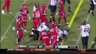 JediASU: Keelan Johnson Forced Fumble,Marion Grice 3rd TD in the 2012 Territorial Cup
