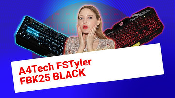 НИКС Компьютерный Супермаркет: видео про Клавиатура A4Tech FSTyler FBK25 BLACK Беспроводная #1