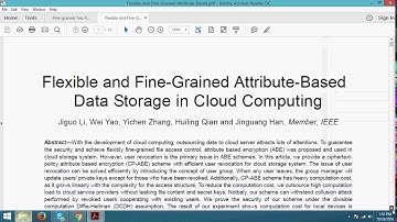 Flexible and Fine Grained Attribute Based Data Storage in Cloud Computing