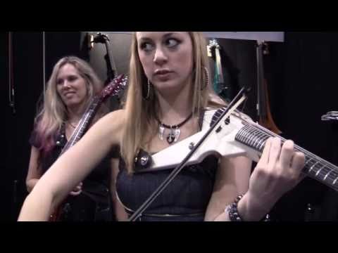 Vixen, Cassandra Sotos, country fiddles at NAMM '1...