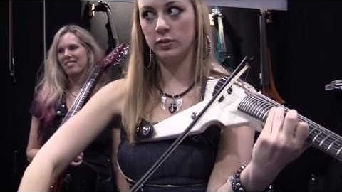Vixen, Cassandra Sotos, country fiddles at NAMM 
