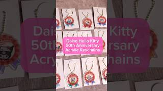 Daiso Hello Kitty 50th Anniversary Acrylic Keychains 💖#sanrio #daiso #hellokitty #kawaiistuff