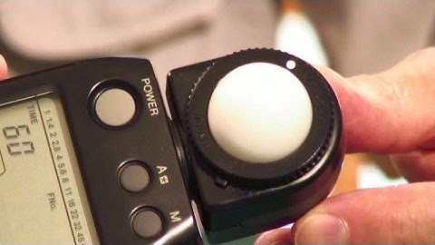 Tips for Buying & Using a Camera : How to Read a Hand-Held Light Meter
