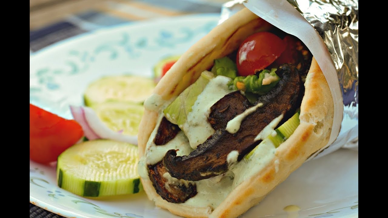 Vegan Gyros with Tzatziki Sauce YouTube