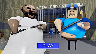 GRANNY BARRY'S PRISON RUN ! Obby Run #roblox