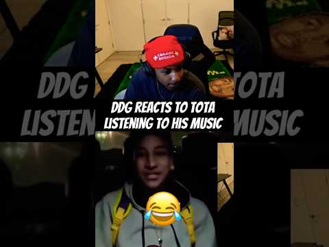 DDG reacts to Tota listening to his music😂 #kaicenat #ddg #tota #speed