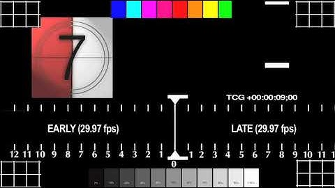 Audio Video Sync Test & Calibration 29 97fps