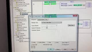 RSLOGIX5000 MSG CompactLogix to CompactLogix Ethernet Comm