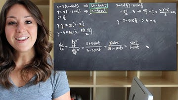 Tangent line to the parametric curve (KristaKingMath)