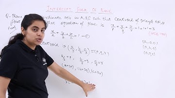 Class 12th – Intercept Form Problem Example | Three Dimensional Geometry | Tutorials Point