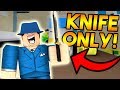 ATTEMPTING THE KNIFE ONLY CHALLENGE ON ARSENAL! (ROBLOX)