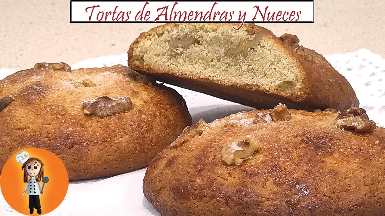 Tortas de Almendras y Nueces | Receta de Cocina en Familia