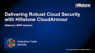 Delivering Robust Cloud Security with Hillstone CloudArmour