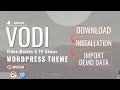 Vodi  movies  tv shows wordpress theme download installation and import demo data