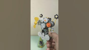 CARA MEMBUAT RANGKAIAN GENERATOR LISTRIK MINI PROTOTYPE MENGGUNAKAN MODEL V SEPERTI MESIN DISEL BUS