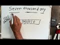 Seven Thousand Only 7000 Number Spelling Hindi English Mein Seven Thousand Only 7000 Number Spelling Hindi English Mein