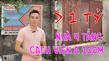 Hơn 1 tỷ có nhà 4 tầng 2 mặt tiền gần bệnh viện A, Thịnh Đán, Thái Nguyên | RSA LAND | 0969288828