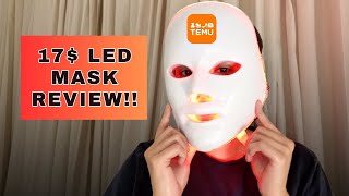 I Tried An LED Mask From Temu For a Week | Red Light Therapy Review