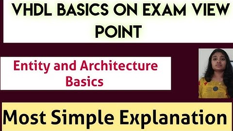 VHDL Basics for Competitive Exams| VHDL Entity and Architecture Basics