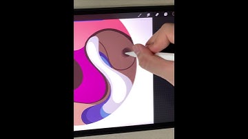 #Shorts | Abstract Digital Art - Ipad Pro in Procreate Beginner Drawing