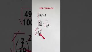 Square root of 49 percentage II Mendakuduru #shorts #maths #percentage Square root of 49 percentage II Mendakuduru #shorts #maths #percentage
