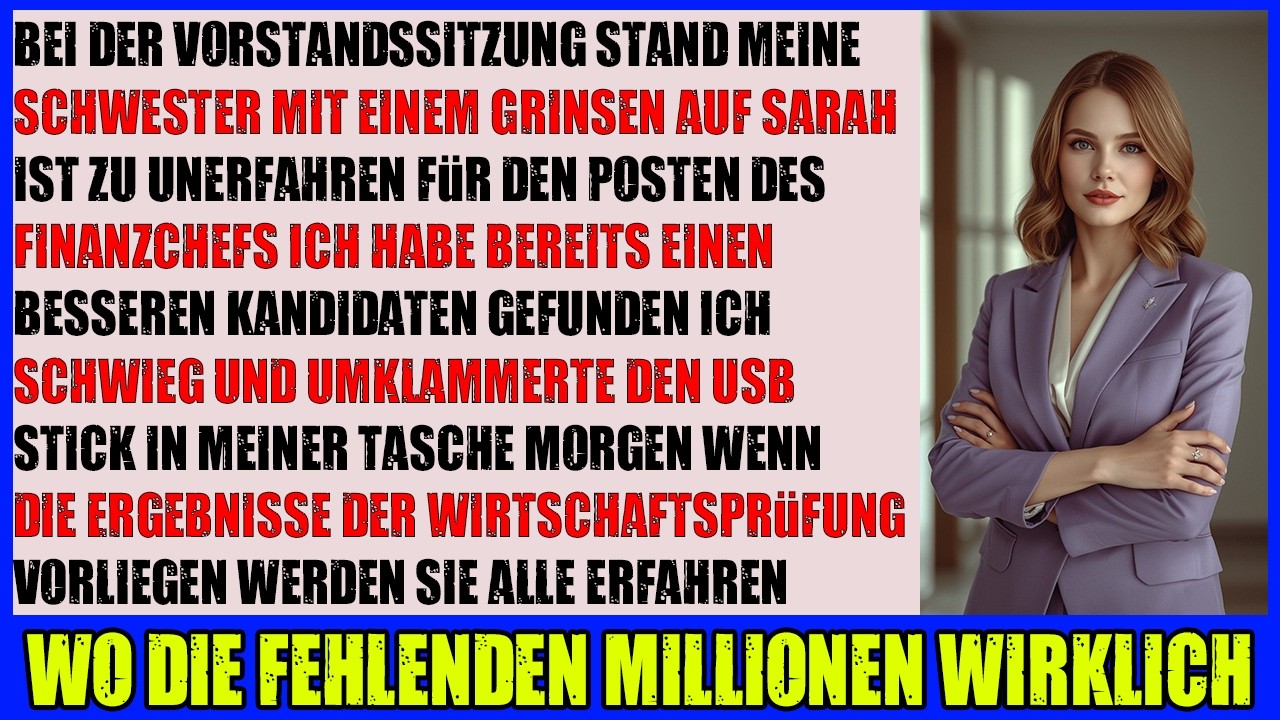 CFO Schwester stoppte meine Beförderung  ihr Millionen Geheimnis änderte alles