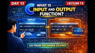 Lecture 13 | Input Output in C | printf(),  scanf(),  Format Specifiers Explained