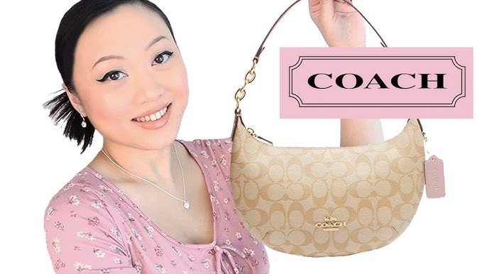 COACH PENNIE CROSSBODY WITH COIN CASE IN SIGNATURE CANVAS / COACH OUTLET  BAG UNBOXING REVEAL REVIEW 