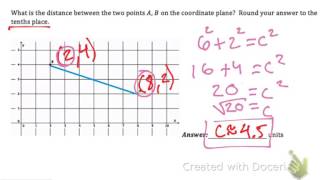 6.04 Pythagorean Theorem in the Coordinate Plane