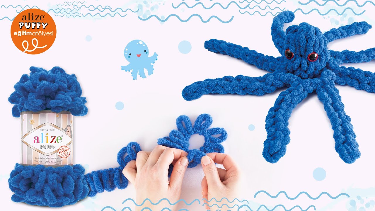 Alize Puffy ile Ahtapot Oyuncak Yapımı