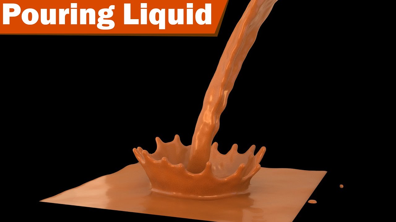 Pouring milk Short animation with Realflow Cinema 4D. YouTube