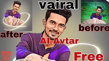 How to edit viral Instagram Ai Avatar Free | Vector Art in one click photo editing // In Marathi //