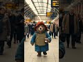 Paddington Bear Wearing  Protective Vest On London Arrival. #shorts