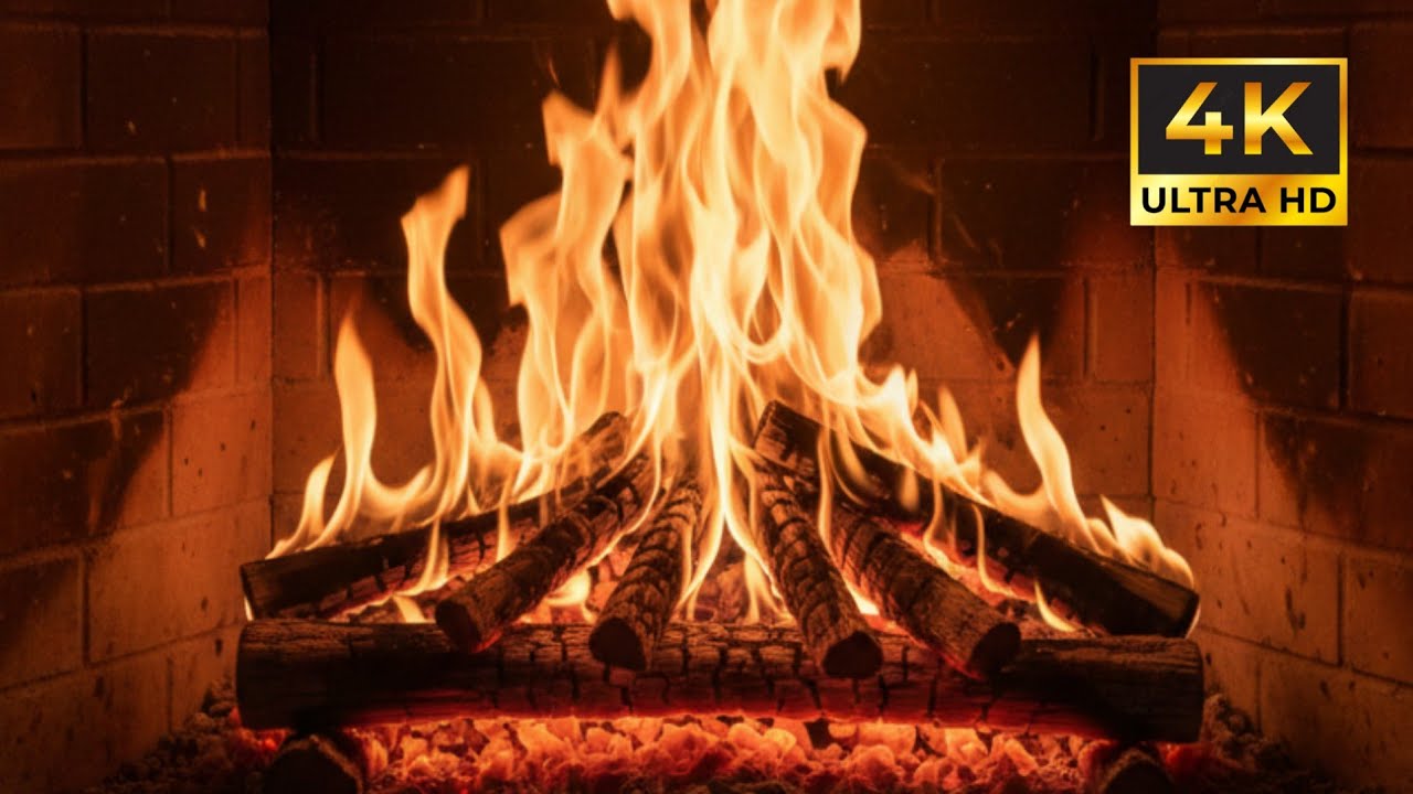 Cozy Fireplace 🔥 Soft Piano Music with Gentle Fire Sounds | Sleep, Relax, Study