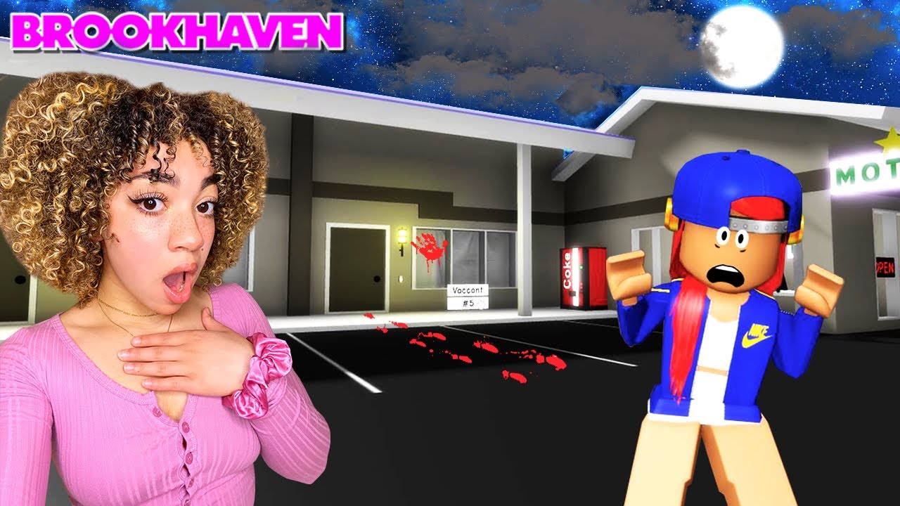 I Spent The Night At A HAUNTED Motel In BROOKHAVEN...(Roblox Brookhaven