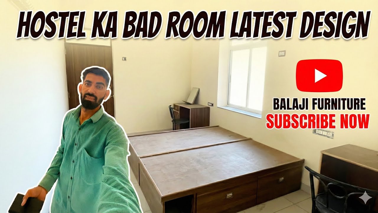 Hostel Room Bed Design | Latest Hostel Furniture Work | Full Room Tour 