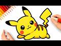 HOW TO DRAW PIKACHU KAWAII EASY ⚡????
