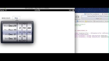 ios programming sample UIDatePicker popup