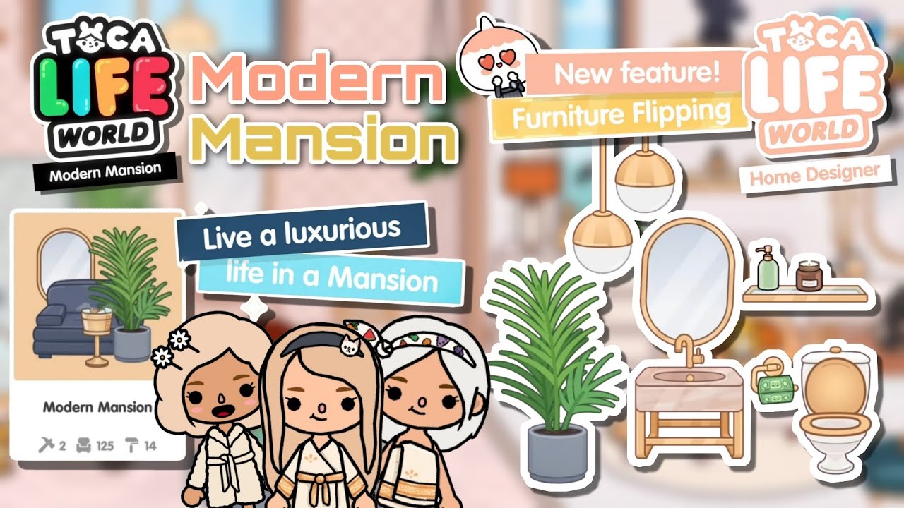 MODERN MANSION FULL MAKEOVER TOCA LIFE WORLD TOCA BOCA YouTube